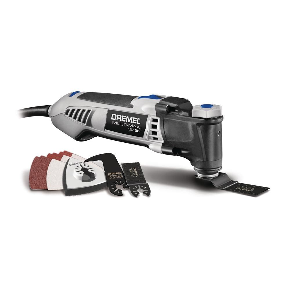 Dremel Multi-Max MM35 3.5 Amp Variable Speed Corded Oscillating Multi-Tool Kit with 12 Accessorie... | The Home Depot