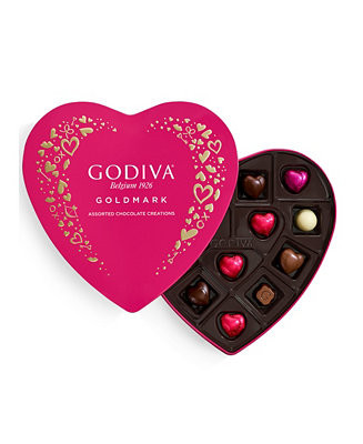 Valentine's Day Assorted Chocolates Heart Tin, 14 Pieces | Macy's