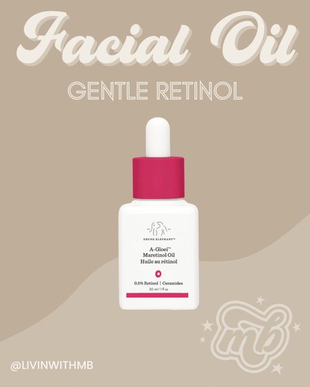 Drunk Elephant gentle retinol face oil. This low-dose retinol, combined with marula oil & ceramides, is great for skin that is usually sensitive to retinol. A great last step in your night-time skincare routine, and for gua sha!

#LTKunder100 #LTKstyletip #LTKbeauty