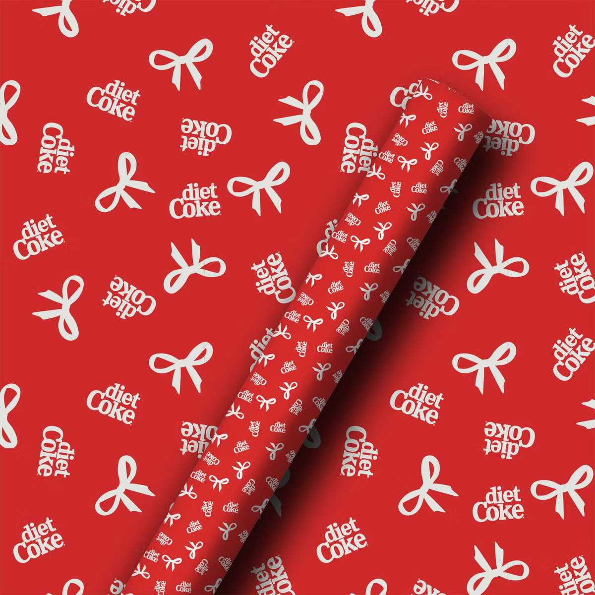 Coca-Cola Diet Coke Holiday Wrapping Paper Red | Target