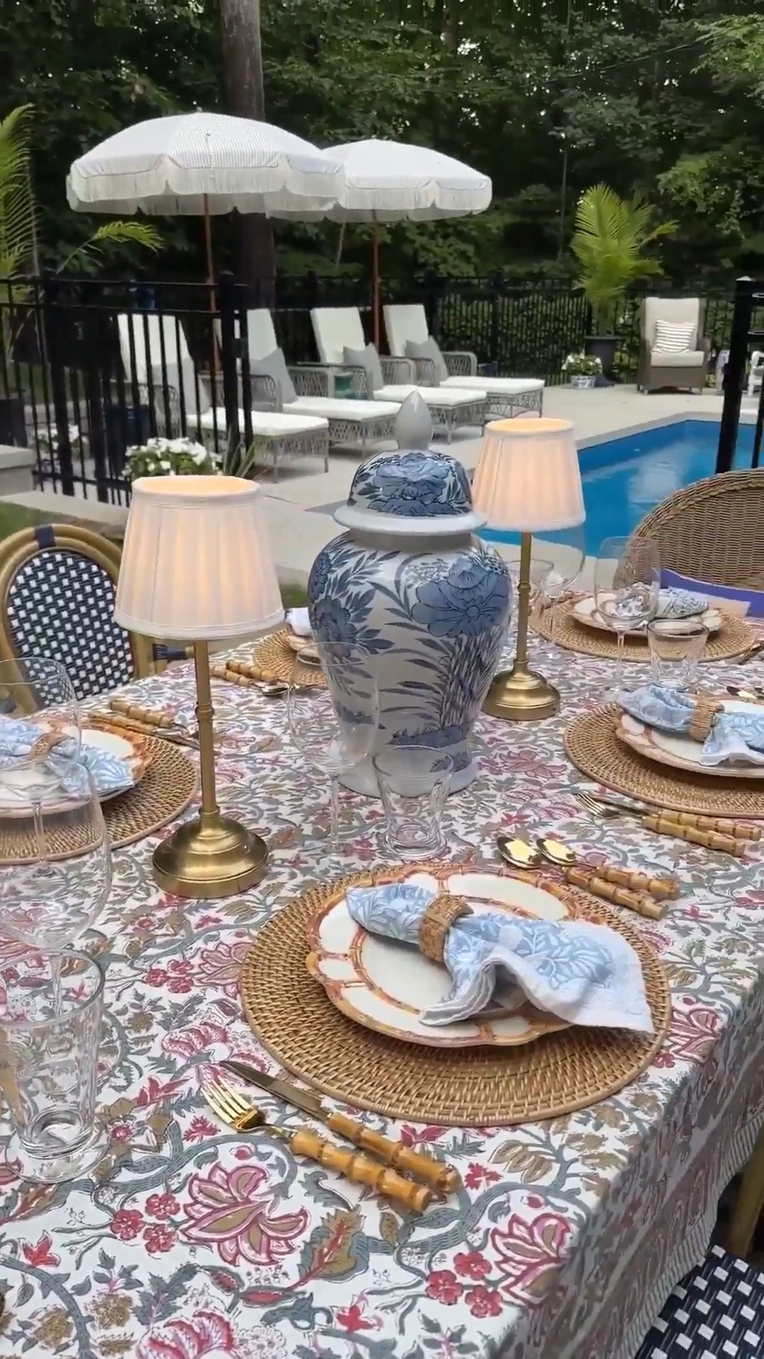 Simple, chic, layered outdoor tablescape! Perfect for hosting! 

Summer outdoor, summer patio, summer patio, outdoor entertaining, summer finds

#LTKSeasonal #LTKHome
