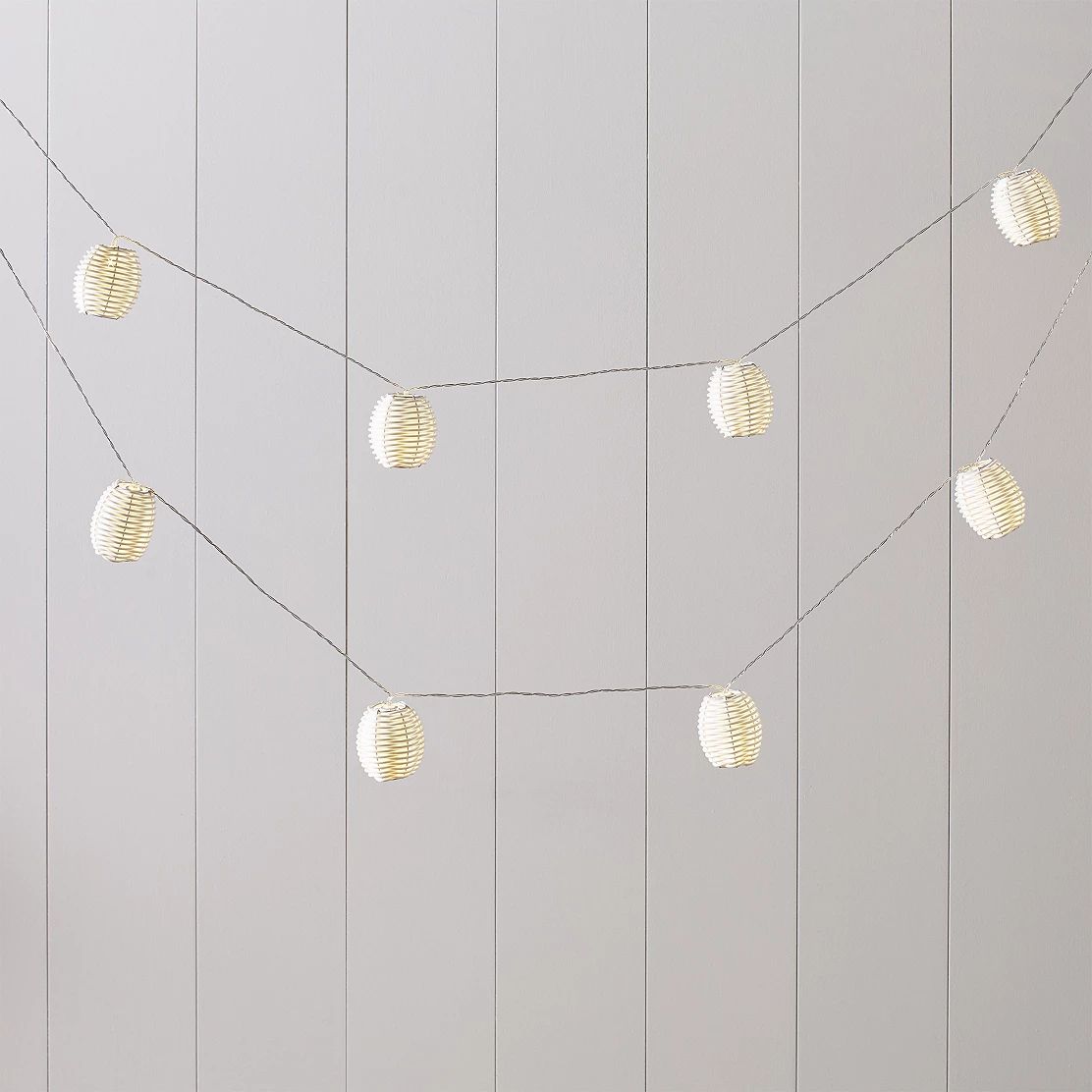Woven Lantern Lights - 15 Bulbs | The White Company (UK)