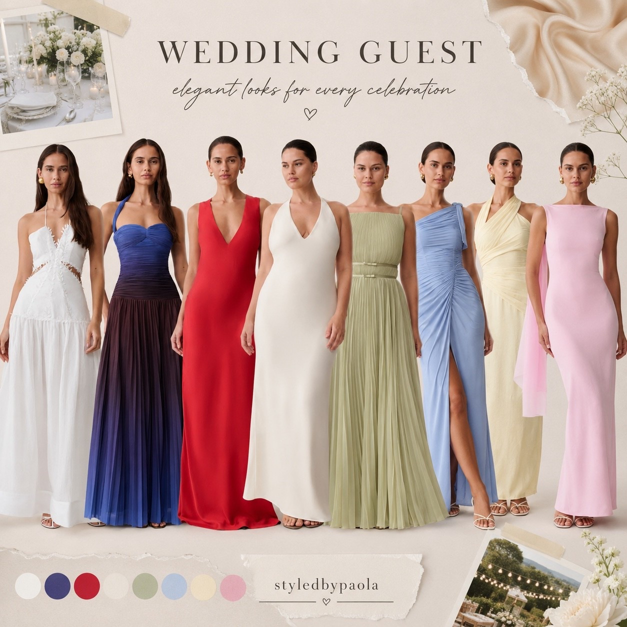 Elegant wedding guest looks for every celebration 🤍 From soft pastels to bold statement colors, these dresses are timeless, flattering, and perfect for your next wedding invite. Follow me on LTK @styledbypaola for more elevated fashion finds ✨

#LTKWedding #LTKU #LTKSeasonal