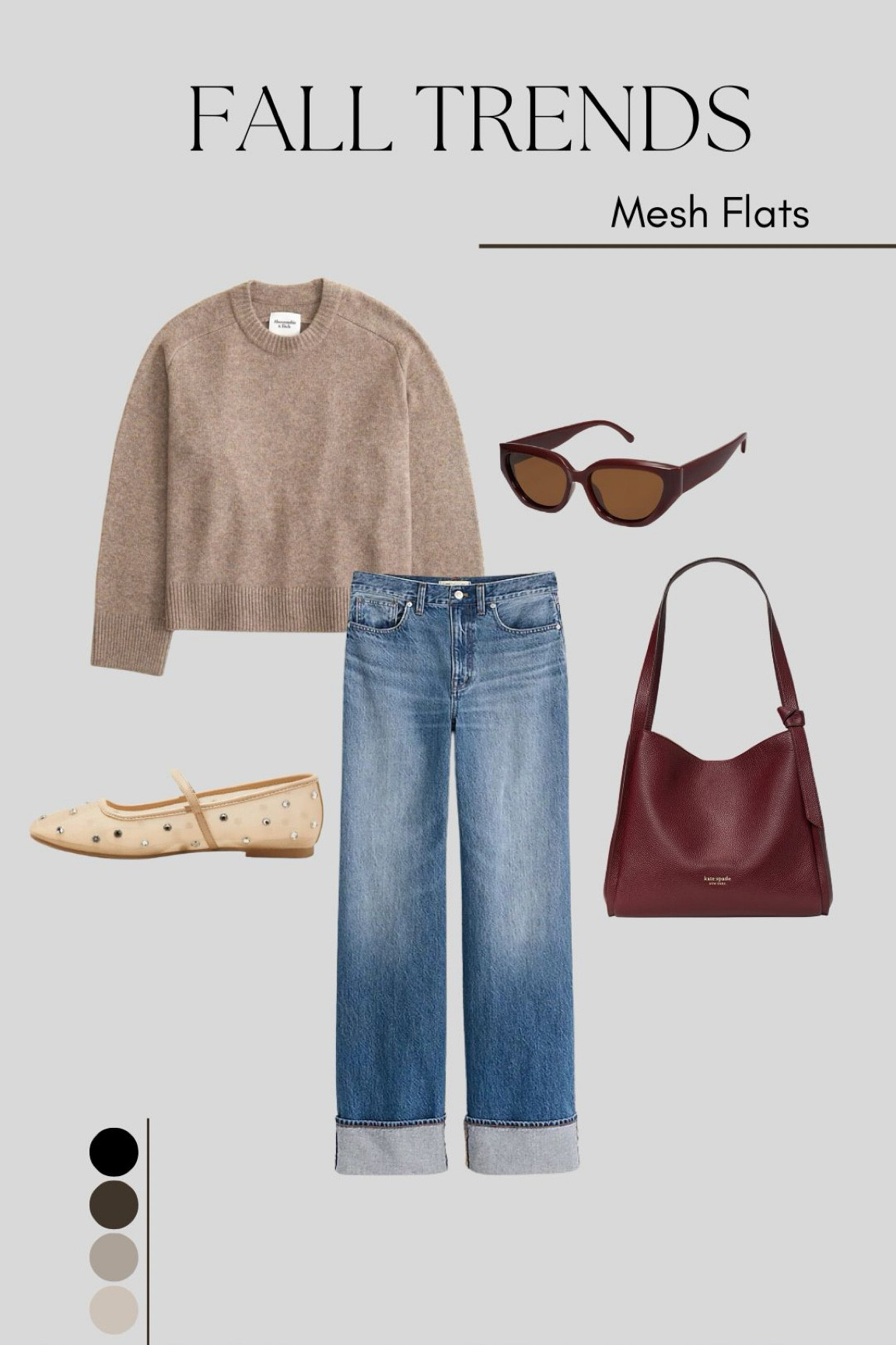 Fall trend: mesh flats. How to style in the fall! 

#LTKStyleTip #LTKxMadewell #LTKFindsUnder100