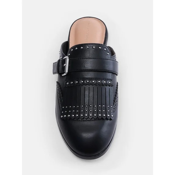 Free Assembly Women's Studded Loafer Mules | Walmart (US)