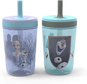 Zak Designs Disney Frozen II Movie Kelso Tumbler Set, Leak-Proof Screw-On Lid with Straw, Made of... | Amazon (US)
