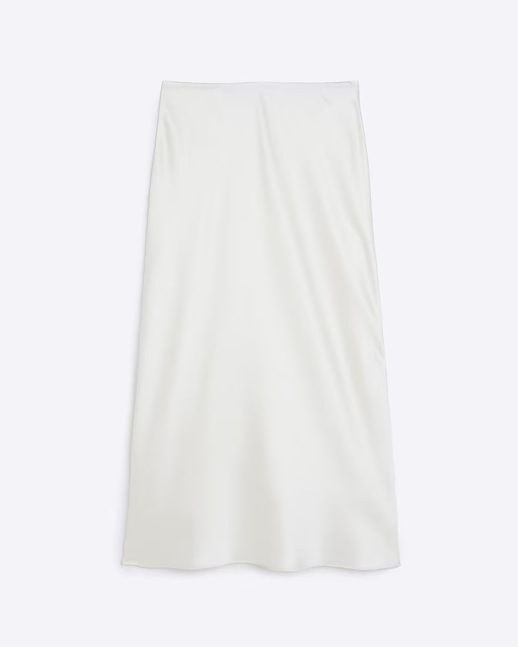Cream satin maxi skirt | River Island (UK & IE)