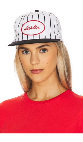 Patch Cap in Pinstripe Red, White, & Blue | Revolve Clothing (Global)
