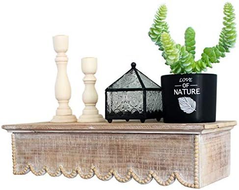 Funerom Rustic 16.5×6.3×3.85 inch Wood Wall Floating Shelf | Amazon (US)