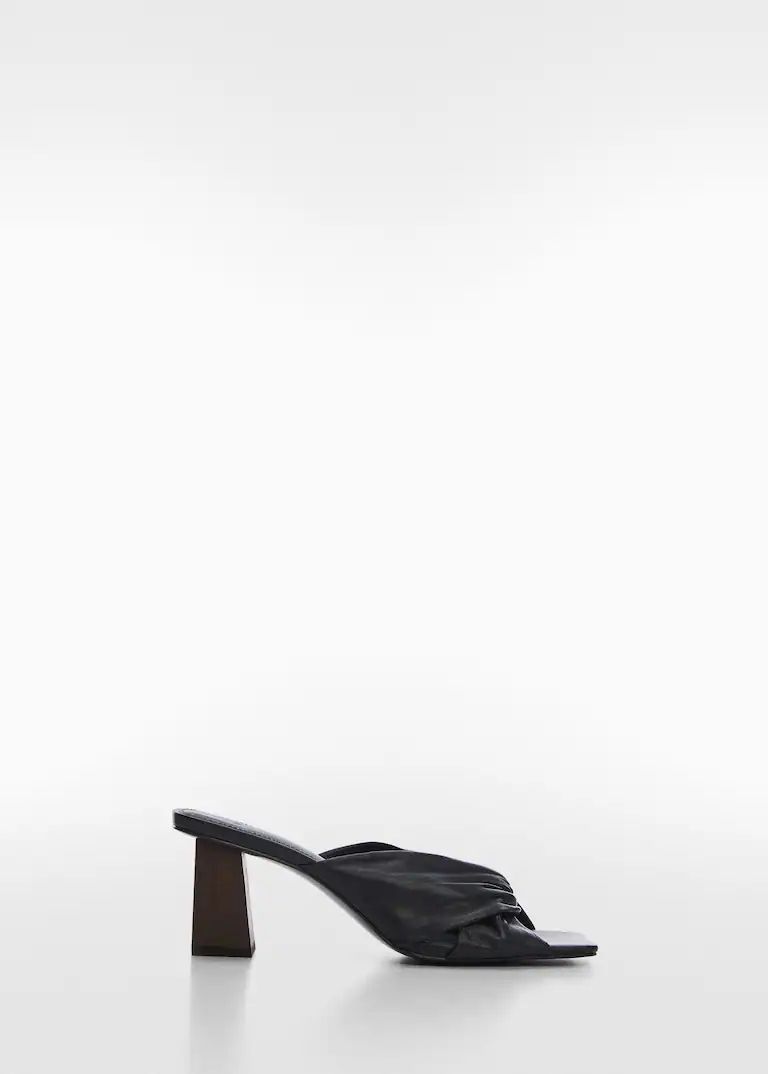 Leather wrap sandals -  Women | Mango USA | MANGO (US)