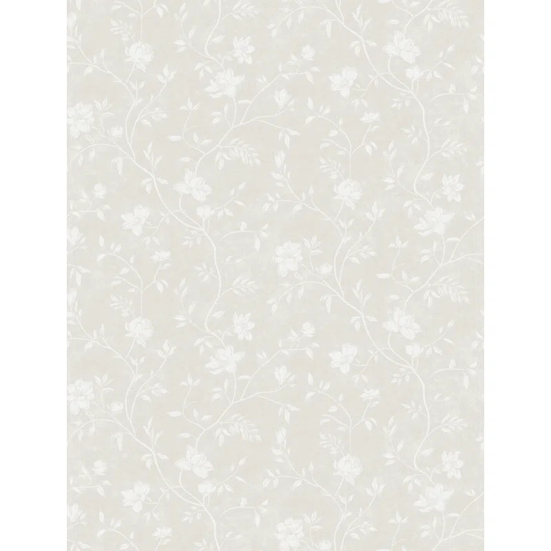 Spring Blossom Magnolia Floral Vine 33' L x 21" W Wallpaper Roll | Wayfair North America
