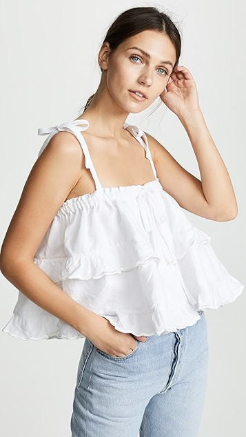 Frill Scallop Top | Shopbop