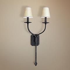 La Brea Collection 14 1/2" Wide French Iron Sconce | www.lampsplus.com | Lamps Plus