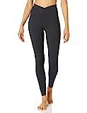 Amazon Brand - Core 10 Women’s ‘Build Your Own’ Yoga Pant - Cross Waist Full-Length Legging, M, Blac | Amazon (US)