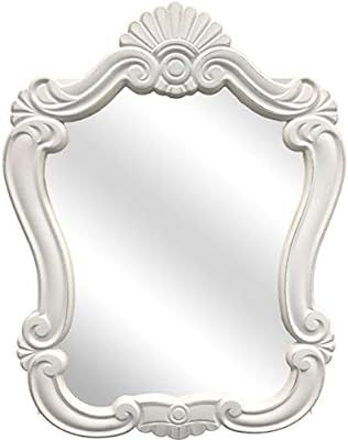 Creative Picture Frames 16" x 20.5" Venice White Shabby Chic Decorative Accent Wall Mirror | Amazon (US)