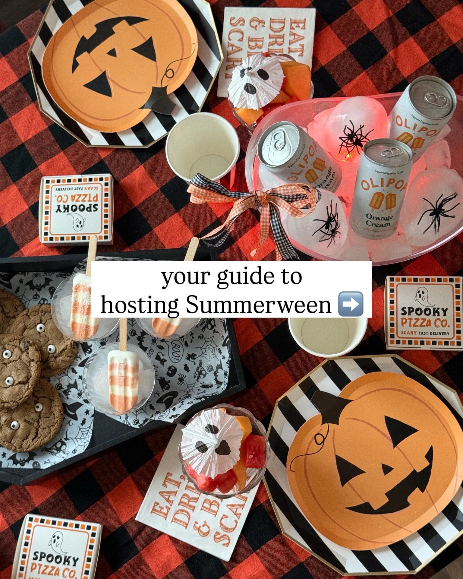 everything you need for a fun and way way to host Summerween 🎃🧡✨🍂☀️