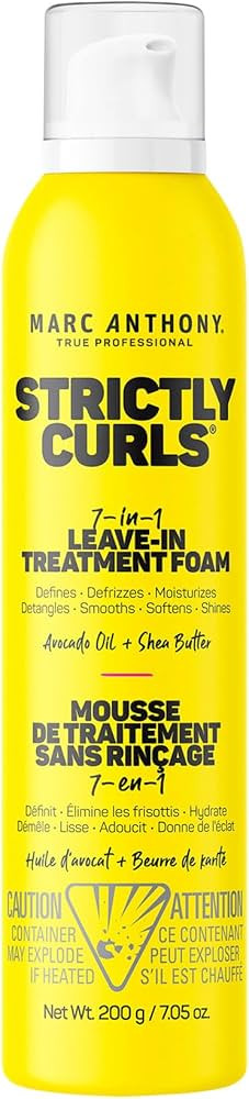 Marc Anthony Leave In Hair Treatment, Strictly Curls - 7-In-1 Treatment Foam for Curly Hair Defin... | Amazon (US)