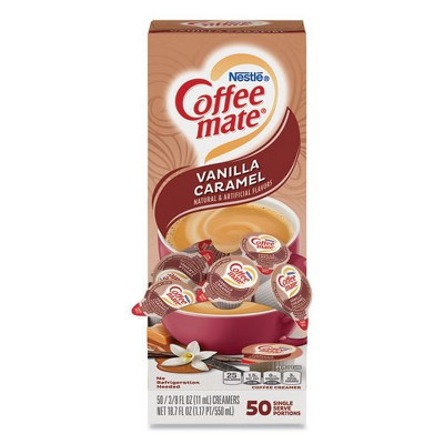 Coffee mate Liquid Coffee Creamer, Vanilla Caramel, 0.38 oz Mini Cups, 50/Box | Target