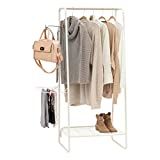 IRIS USA, Inc. MGR-1 Standing Garment Metal, Clothing Rack with Bottom Shelf, White | Amazon (US)