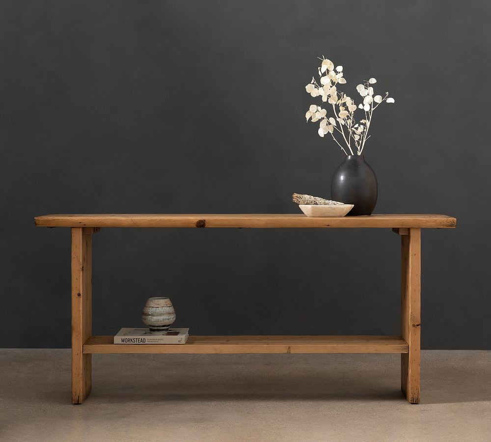 Arlo Reclaimed Pine Wood Console Table | Pottery Barn (US)