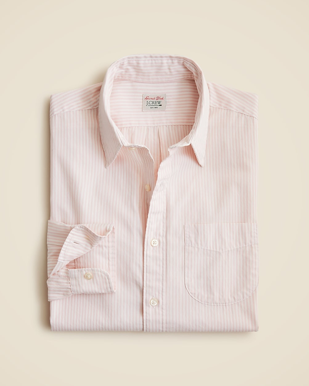 Secret Wash cotton poplin shirt with point collar | J. Crew US