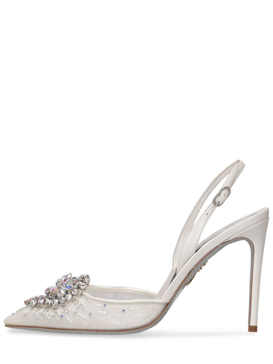 105mm Embellished lace heels | Luisaviaroma