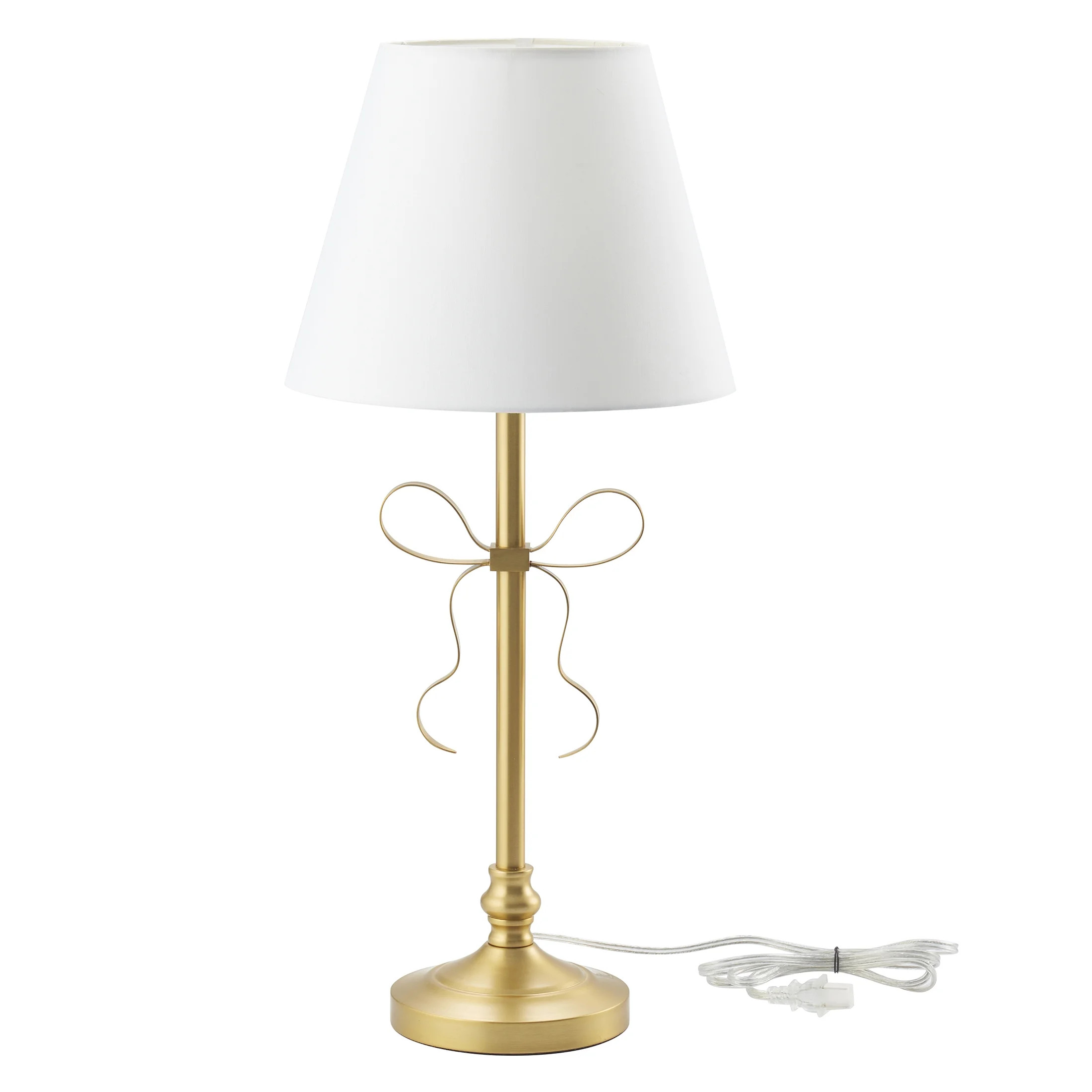 My Texas House 24" Gold Metal Bow Table Lamp | Walmart (US)