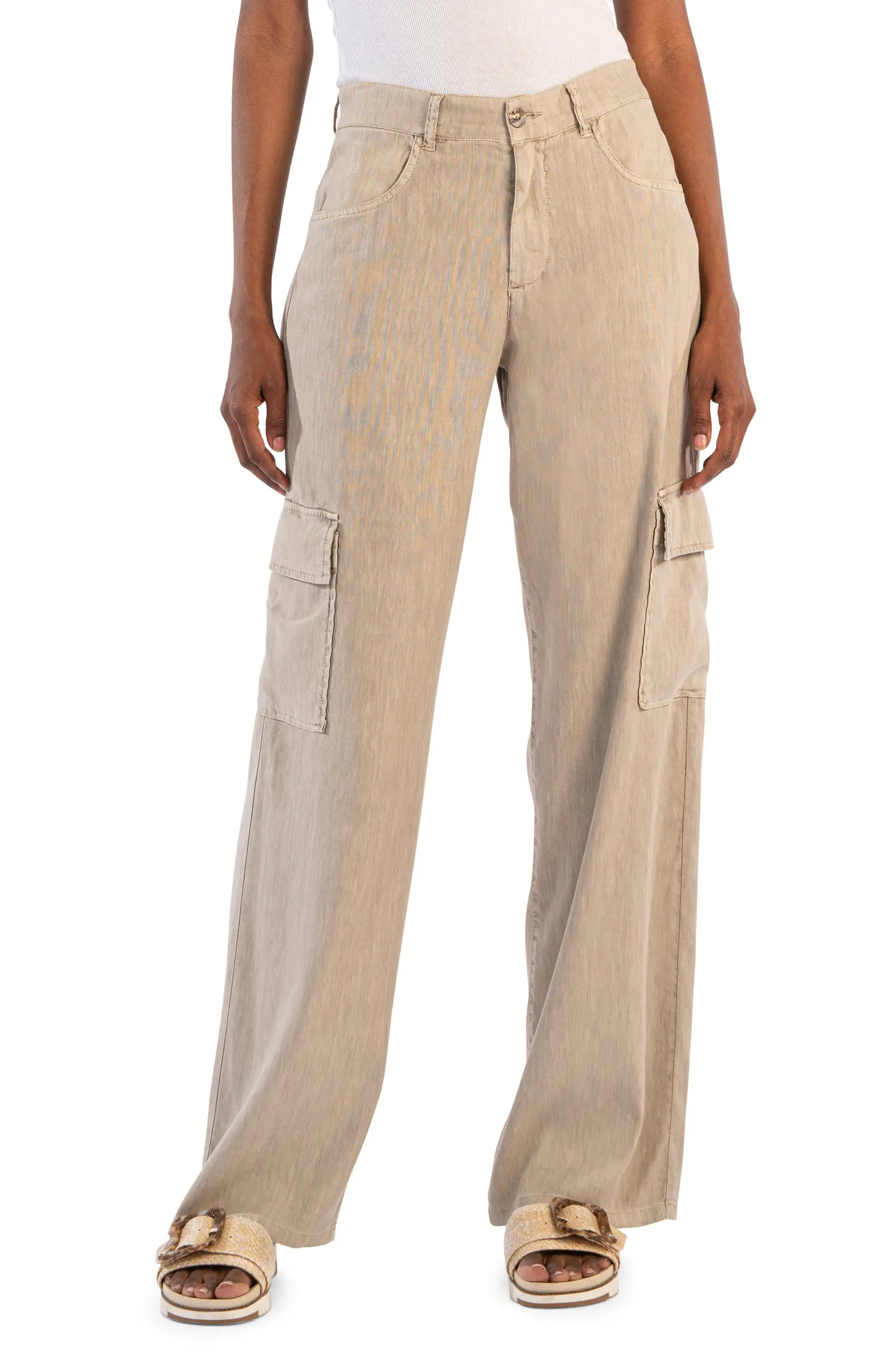 KUT from the Kloth Akia High Waist Wide Leg Cargo Pants | Nordstrom | Nordstrom