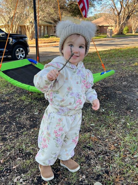 Charlotte’s sweat suit, she’s wearing 2T in both. Merino wool underneath in 18-24 month size.

#LTKkids #LTKbaby