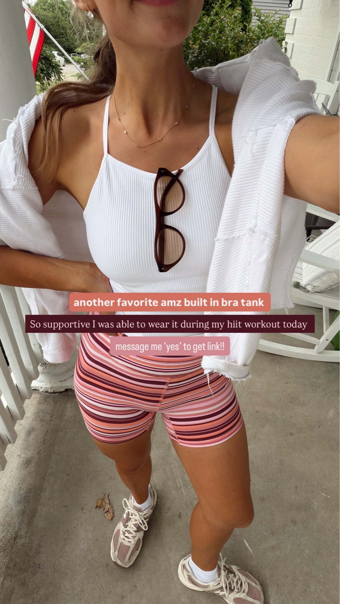 Favorite amazon workout built in bra tank size M
Biker Shorts- size S

#LTKActive #LTKmomlife #LTKfitnessgoals
