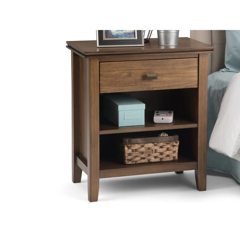 Amer 1 - Drawer Solid Wood Nightstand | Wayfair North America