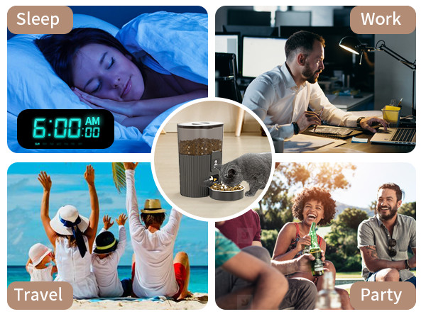 PAPIFEED Automatic Cat Feeders with Smart APP Control: WiFi Enabled Pet Dry Food Dispenser with S... | Amazon (US)