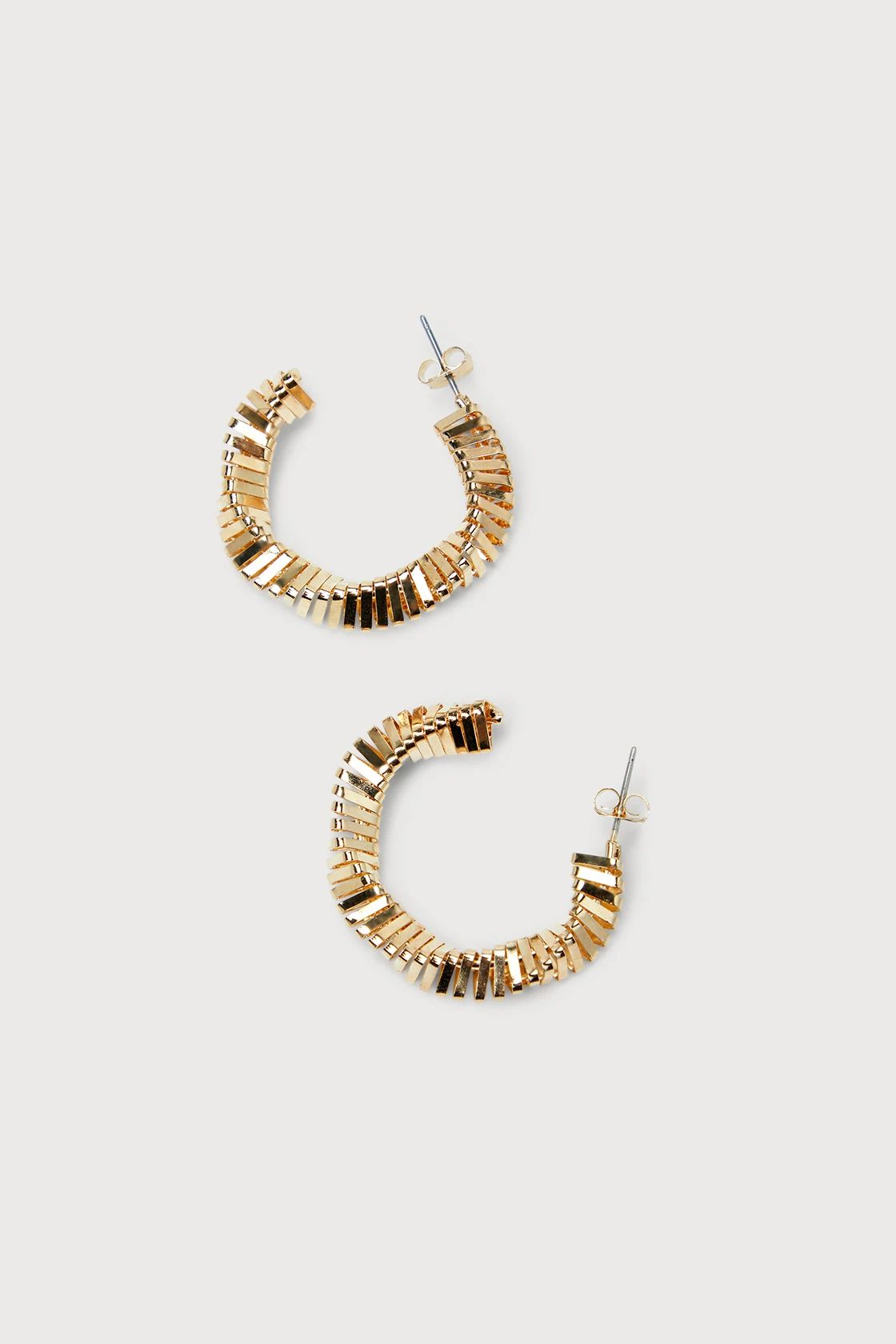 Brilliant Refinement Gold Twisted Hoop Earrings | Lulus (US)