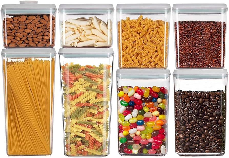 Pop Containers with Lids Airtight Food Storage Containers Stackable Container with Labels, BPA-Fr... | Amazon (US)