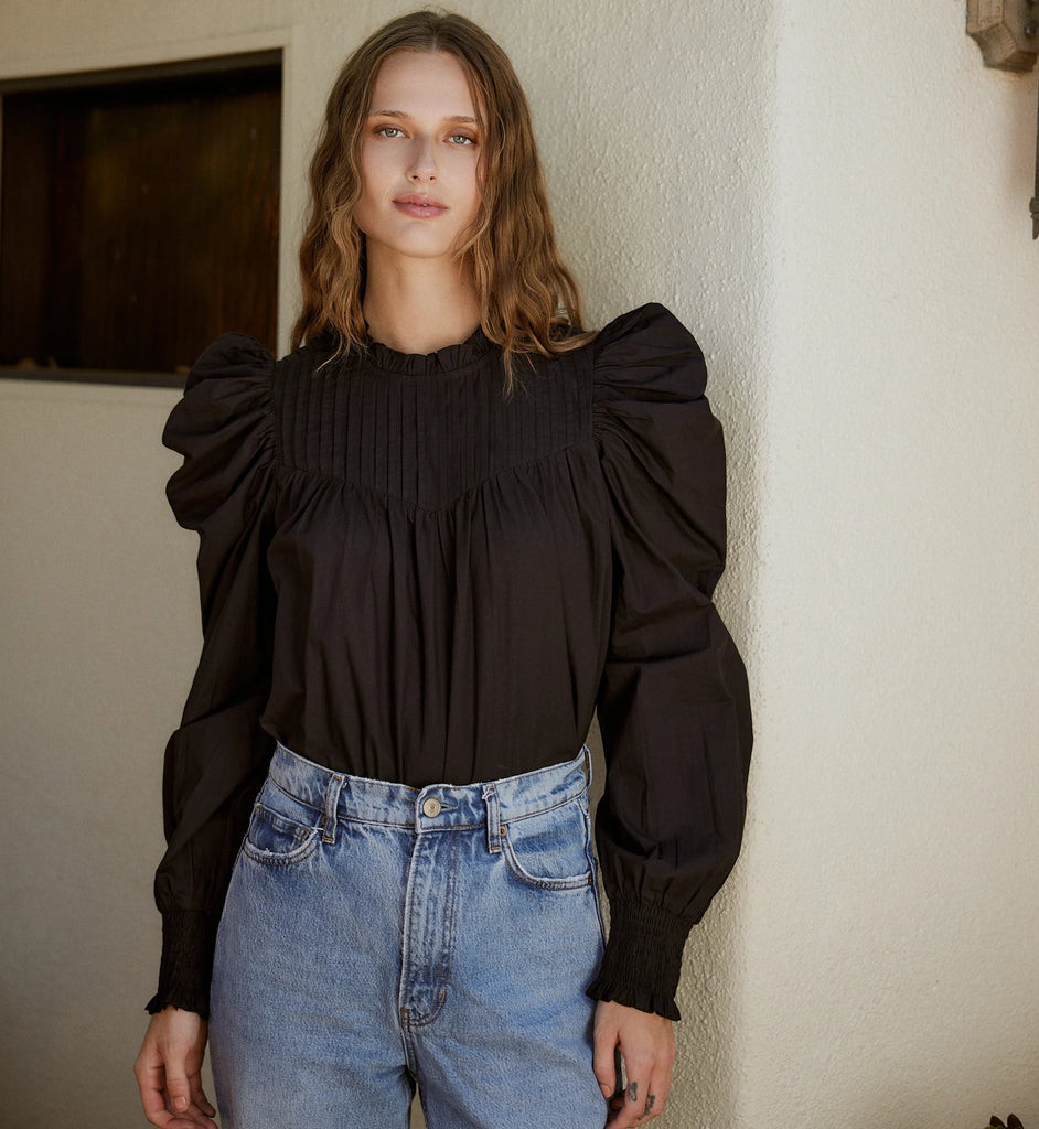 Irina Blouse | Black | Cleobella