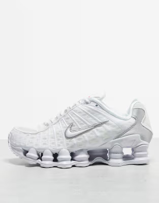 Nike Shox TL unisex trainers in white | ASOS (Global)
