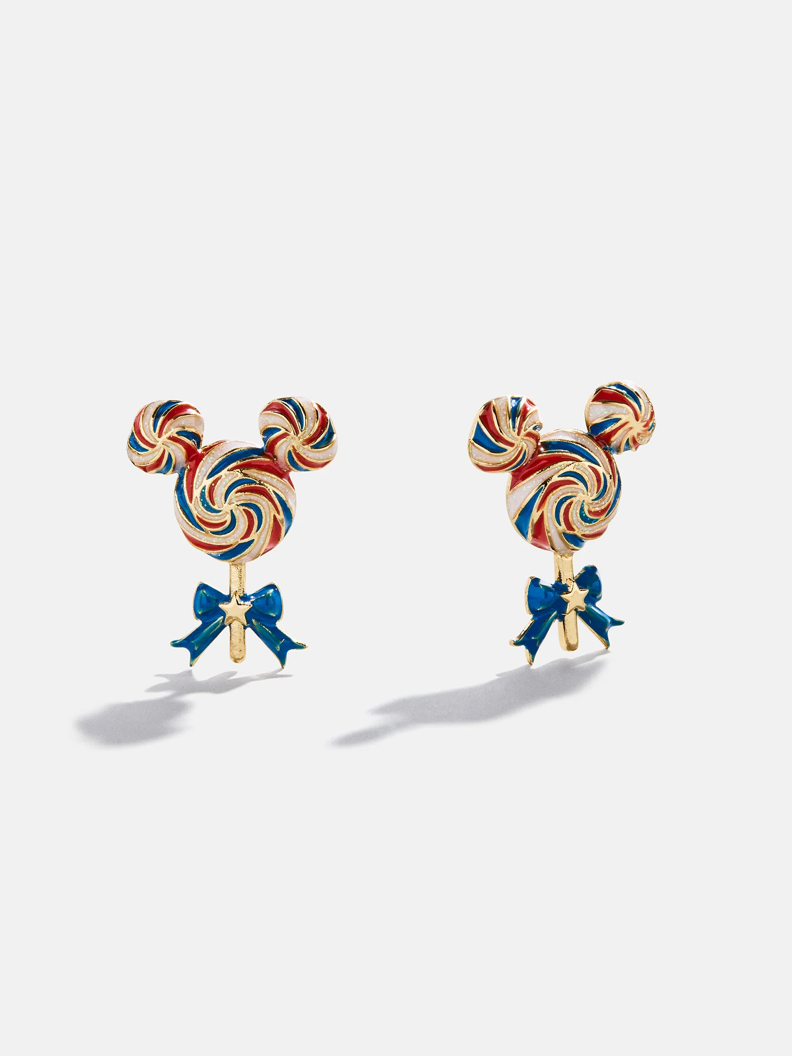 Disney Lollipop Stud Earrings - Red/White/Blue | BaubleBar