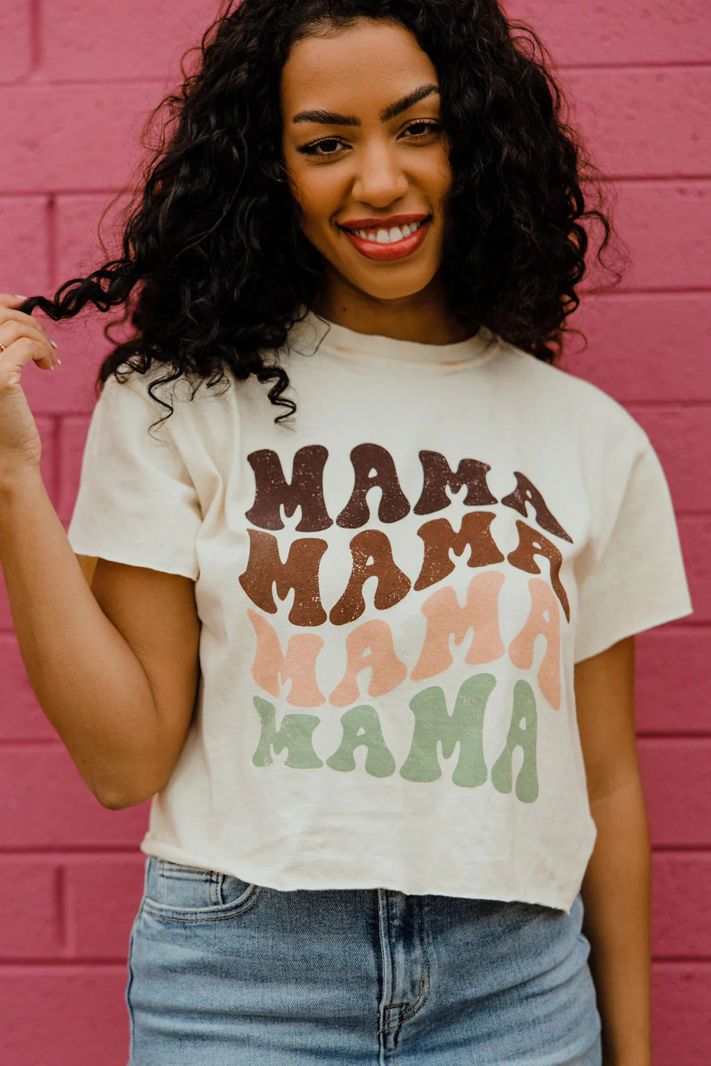 Mere Cropped Tee-Ivory | Love Olive Co