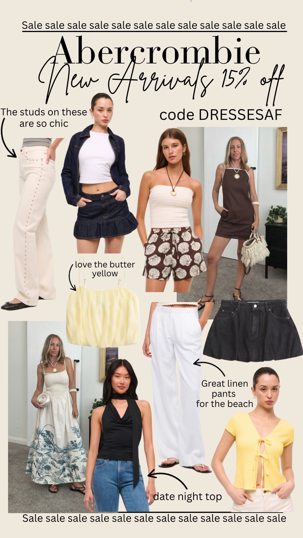 Abercrombie new arrivals 15% off with code  DRESSESAF

#LTKSaleAlert #LTKStyleTip #LTKSeasonal