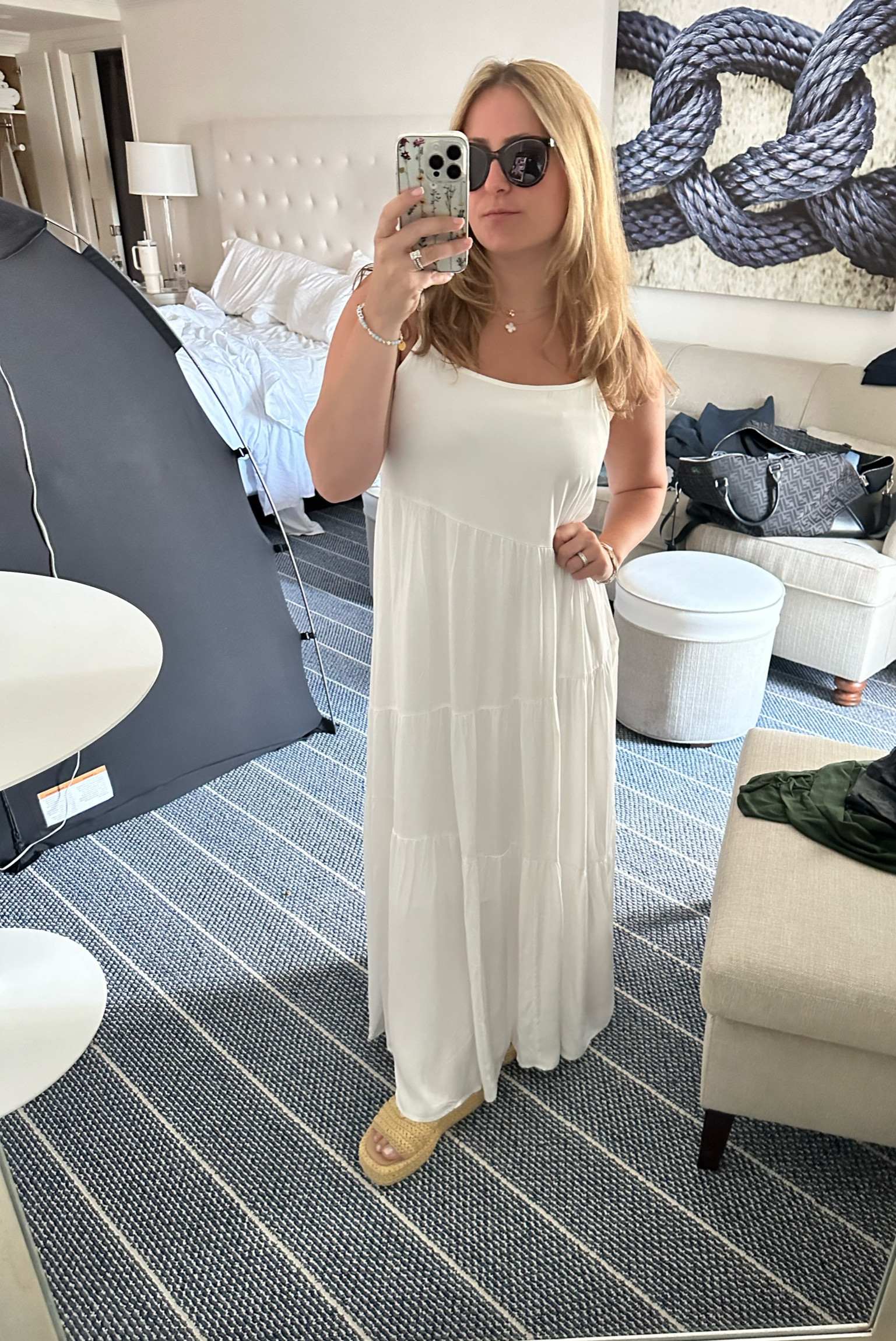 Maxi dress  (fits without getting hemmed)

#LTKStyleTip #LTKFindsUnder50 #LTKSaleAlert