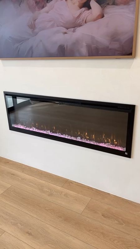 Electric fireplace. We have the 60” as well as the 72”. Puts off heat & changes colors! 



#LTKhome