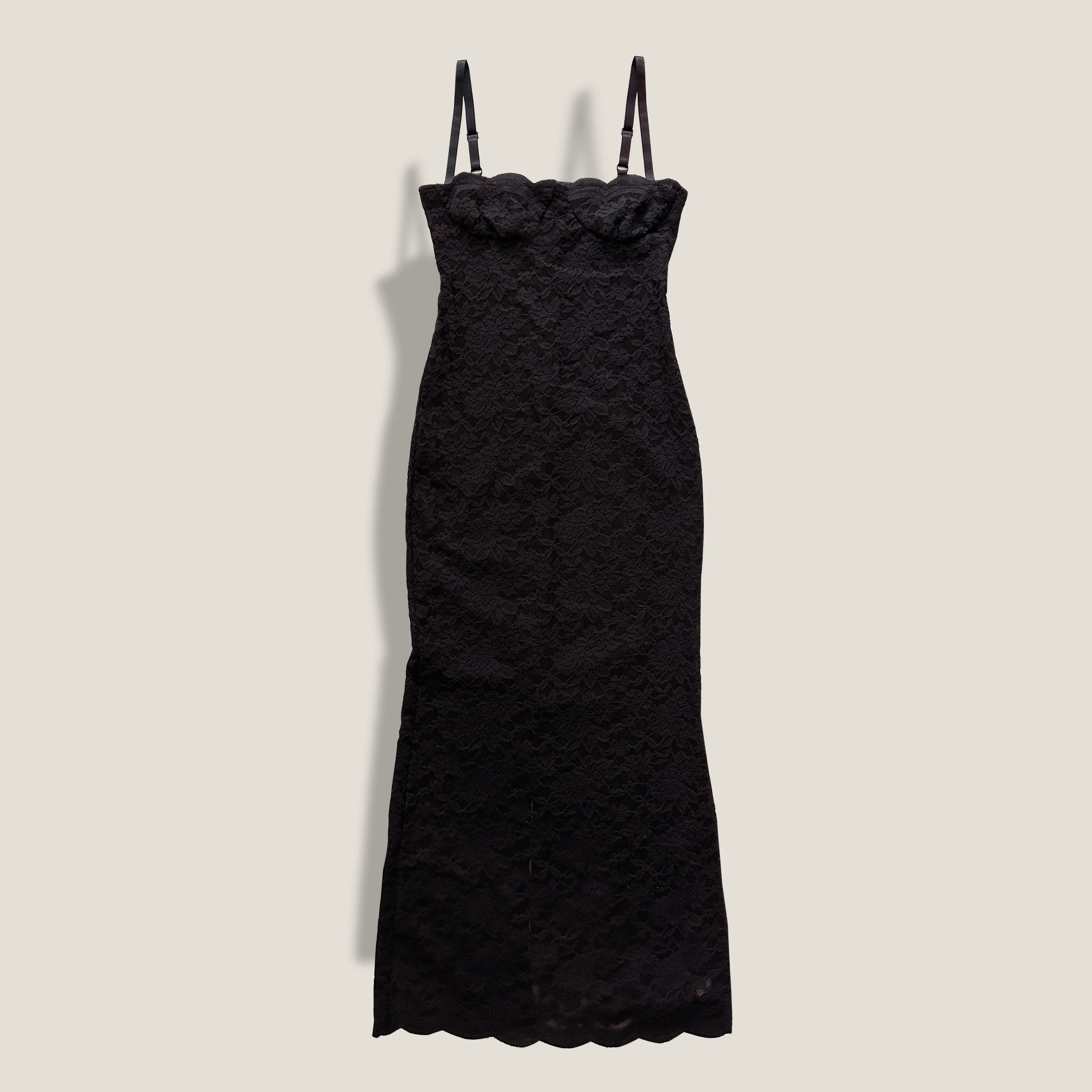 MME.MINK "LACEY SKINNY SLIP" Dress - NOIR | MME.MINK