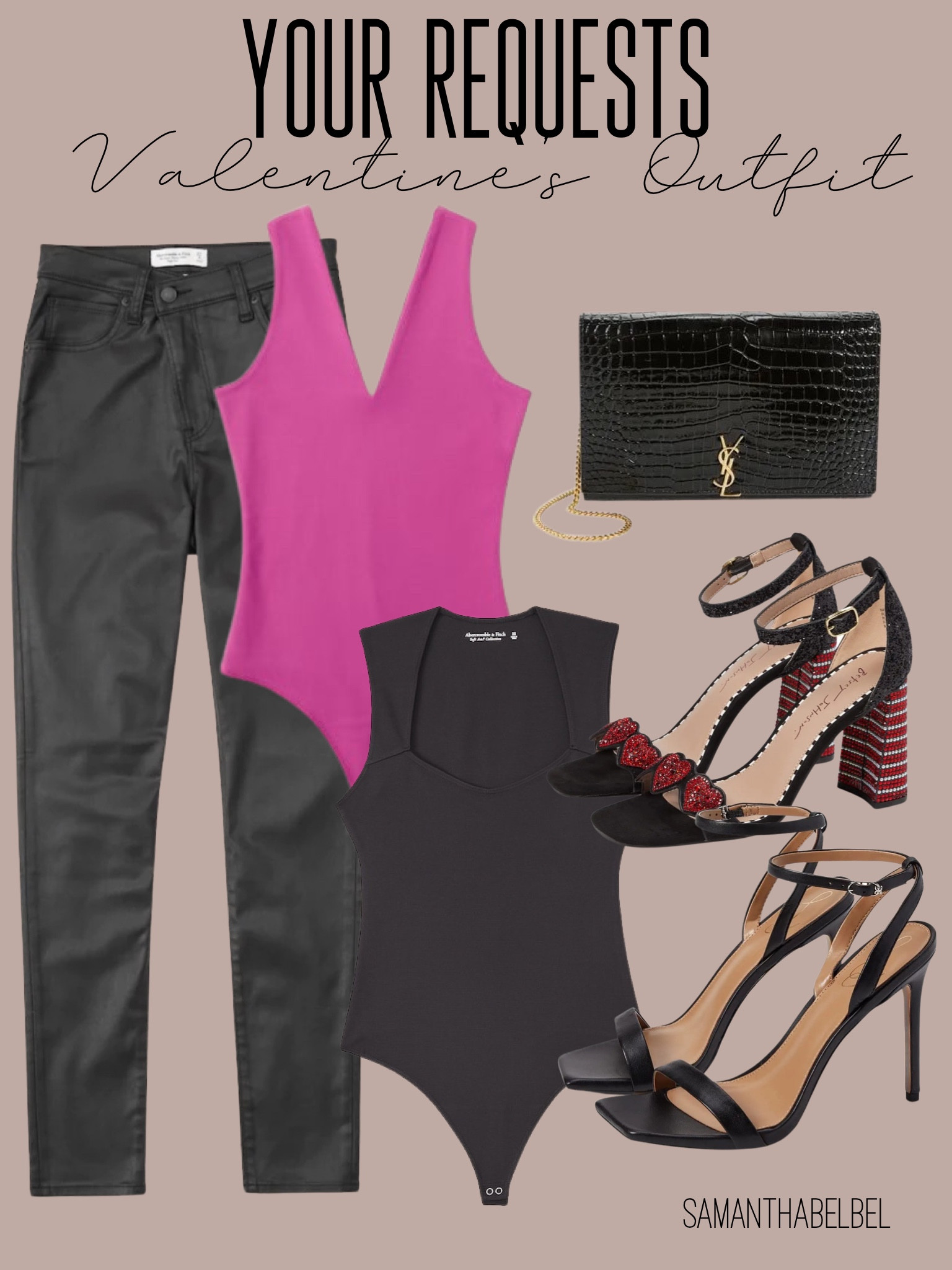 Valentine’s Day outfit bodysuit coated jeans on sale code AFBELBEL 

#LTKunder100 #LTKsalealert #LTKunder50