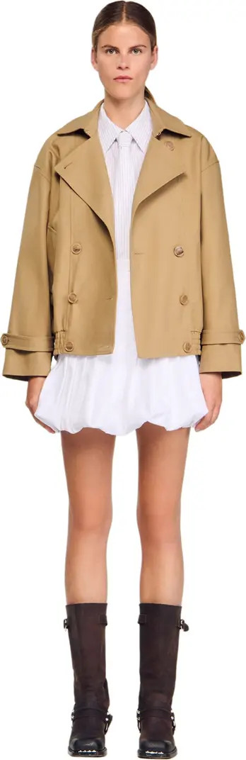 Short oversized trench coat | Nordstrom