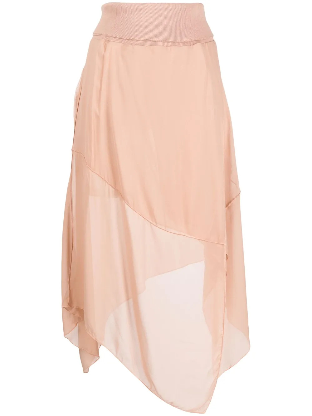 asymmetric-design high-waist skirt | Farfetch Global
