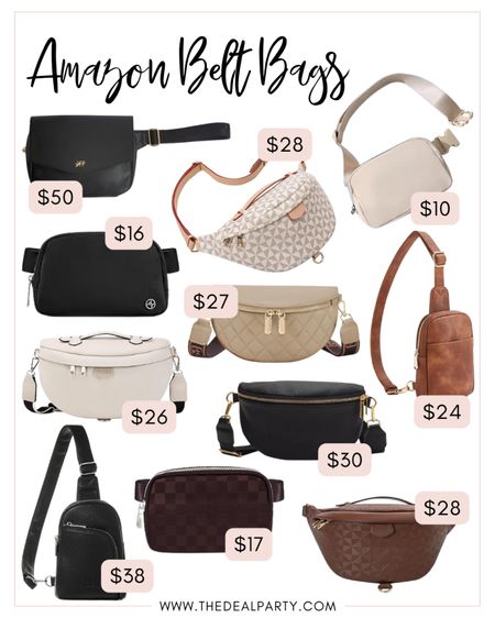 Amazon Belt Bags | Amazon Crossbody Bags 

#LTKfindsunder100 #LTKstyletip #LTKfindsunder50