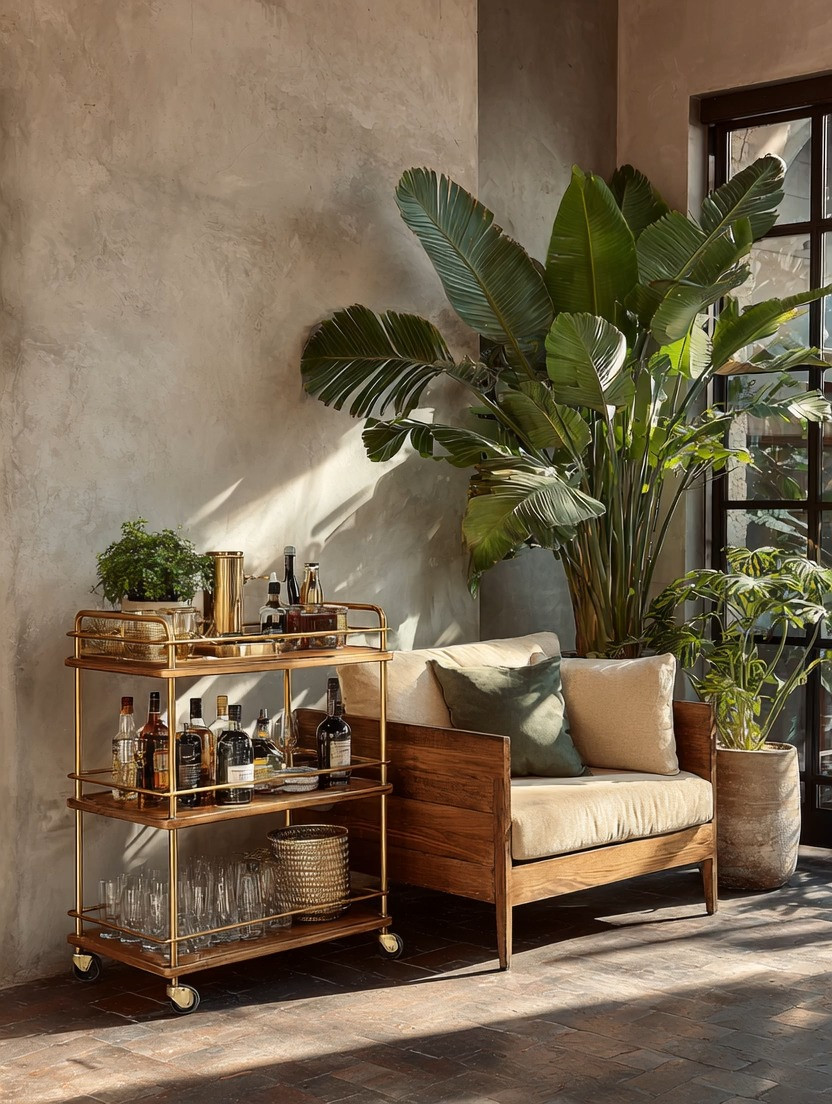 Sometimes, it’s the smallest addition that changes how you use a space.

A wood and gold bar cart instantly turns a simple corner into a lifestyle moment. Placed beside a lounge chair, it becomes your go-to spot to unwind, host, or simply enjoy a quiet evening.

This is where function meets elegance. The warmth of wood keeps it grounded, while the gold frame adds that refined, polished touch that elevates everything around it.

And the beauty is in its flexibility. Move it beside your seating, roll it out when entertaining, or bring it onto a patio—it adapts to how you live.

This is not just decor. It’s how you make everyday moments feel a little more intentional.

The key is choosing pieces that serve both purpose and atmosphere.

Explore our curated edit of wood and gold bar carts, with multiple options in different sizes, finishes, and styles—all linked below to help you create your own elevated entertaining space.

#HomeEntertaining #BarCartStyling #ModernLiving 

 #LTKHome