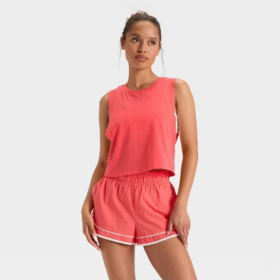 Women's Muscle Tank Top - JoyLab™ Coral Orange M | Target
