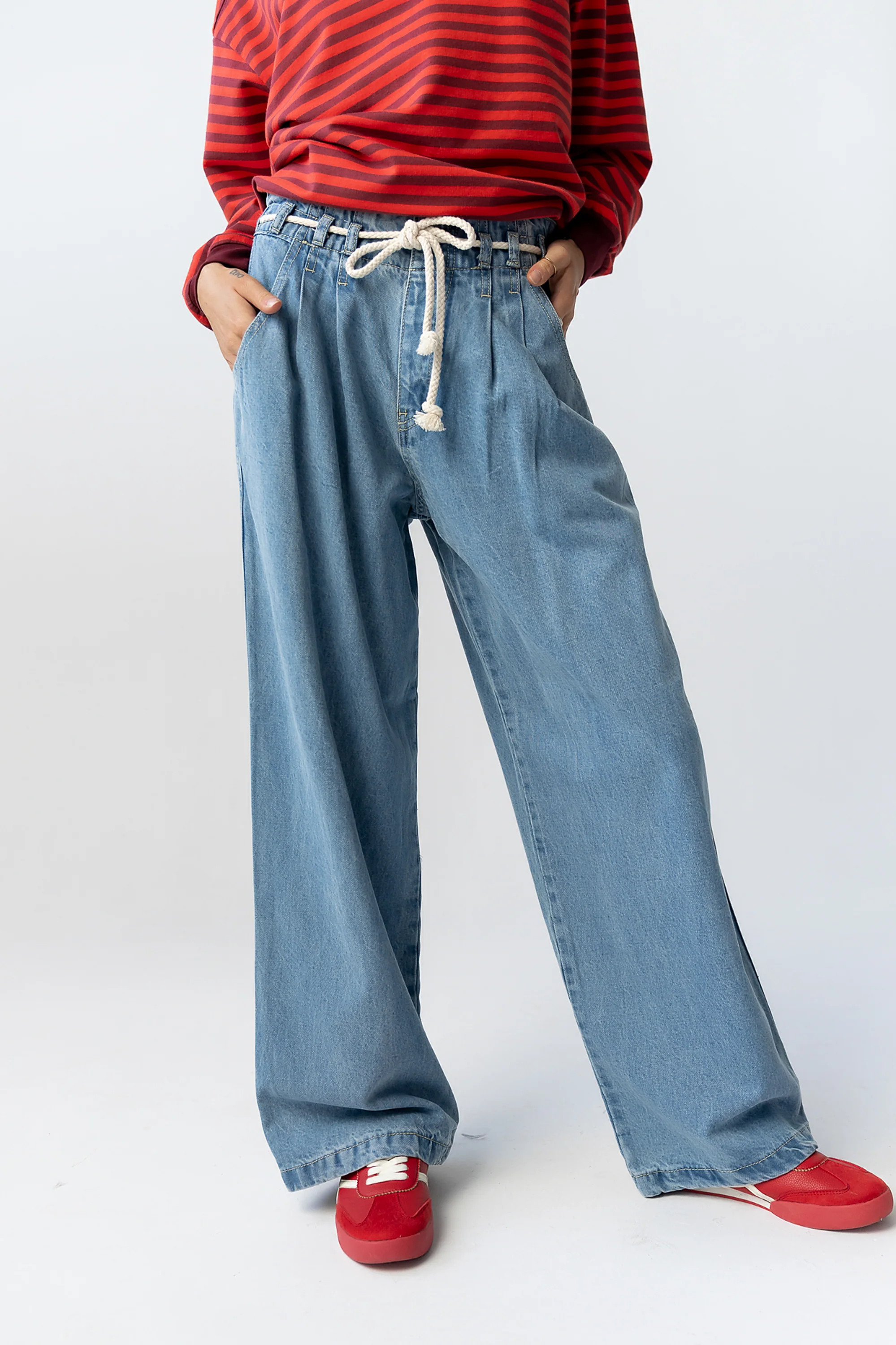 Becky Wide Leg Jeans in Denim | Böhme US