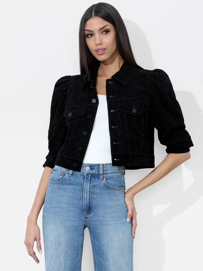 LANA SUEDE JACKET | Alice + Olivia